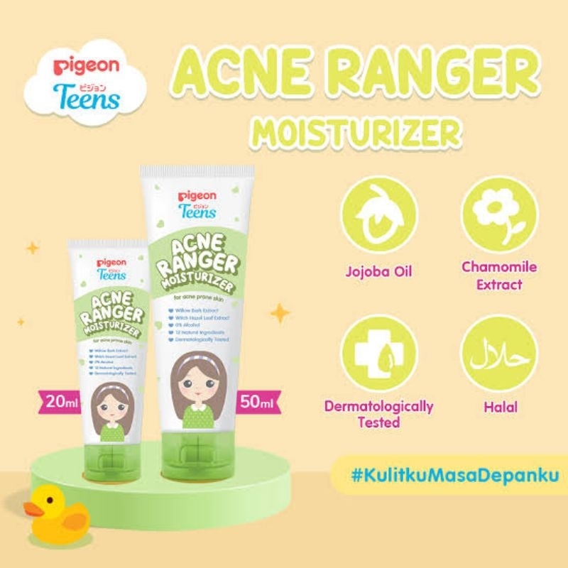 PELEMBAB UNTUK JERAWAT REMAJA PIGEON ACNE RANGER PIGEON HIJAU