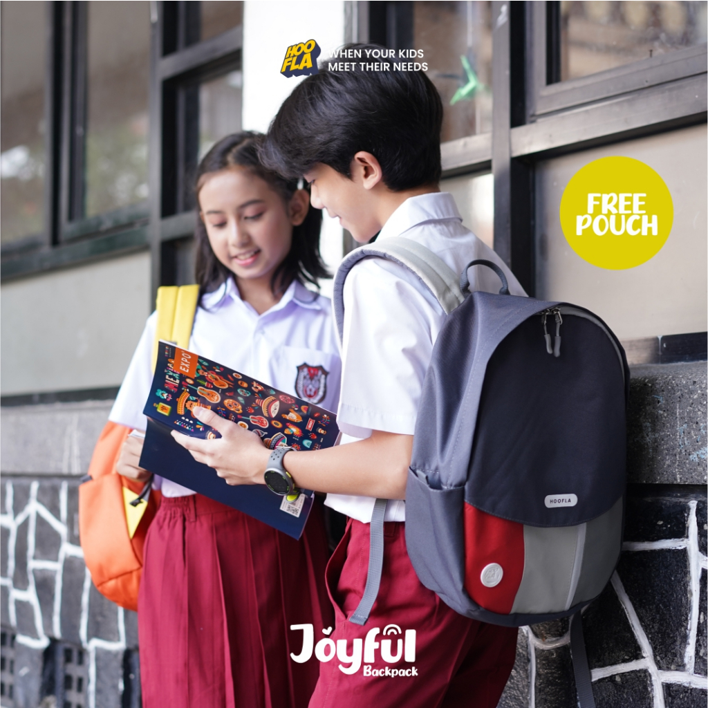 Tas Sekolah Ransel Backpack Anak 2 In 1 Laki Laki Perempuan TK SD Model Terbaru Kualitas Terbaik Joyful Series