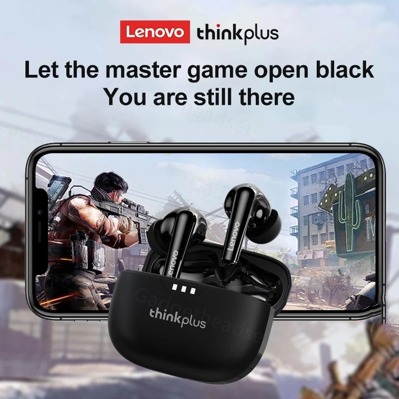 100% Ori Lenovo Thinkplus LP3 PRO Headset TWS Earphone Bluetooth 5.2 with Mikrofon in-ear Gaming Sport untuk Android/IOS