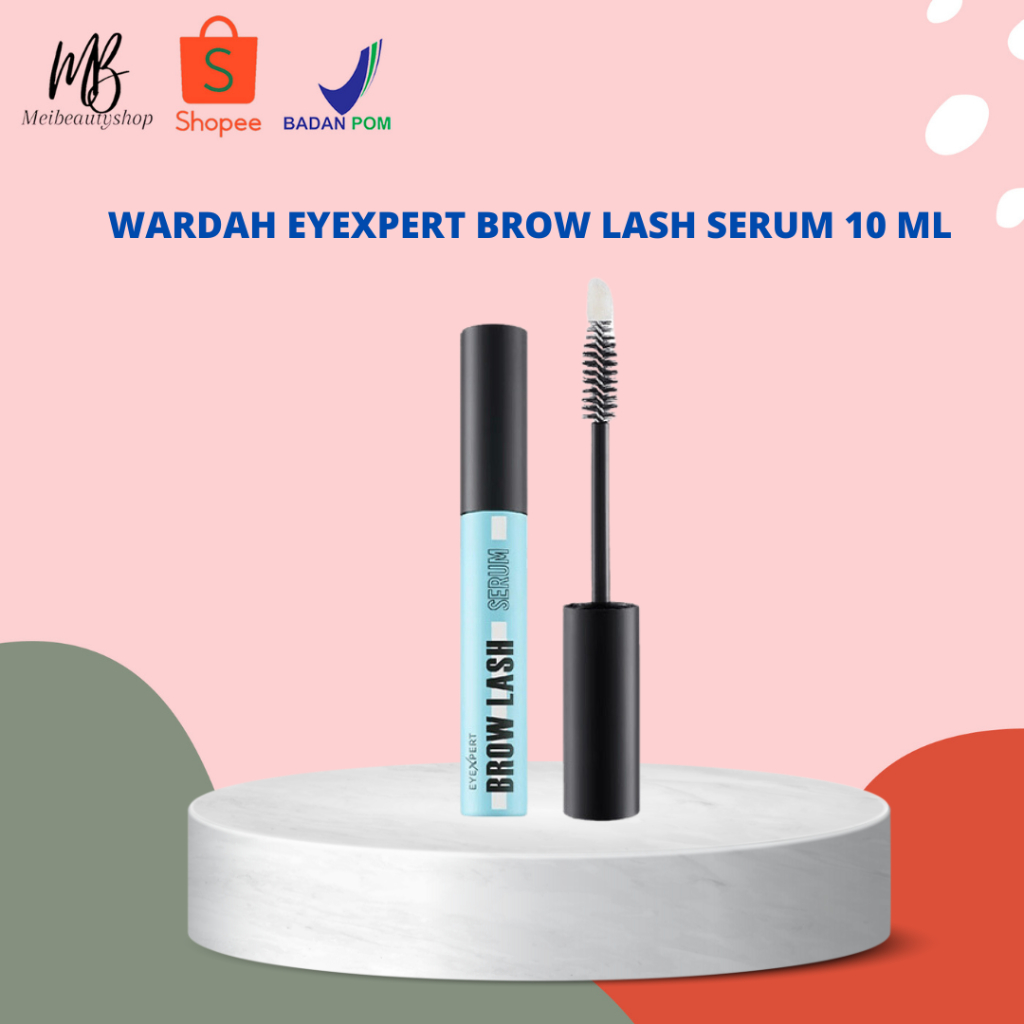 Wardah EyeXpert Brow Lash Serum 10 ml - Serum Bulu Mata dan Alis, Panjang dan Tebal dalam 14 Hari, Menutrisi dan Menguatkan