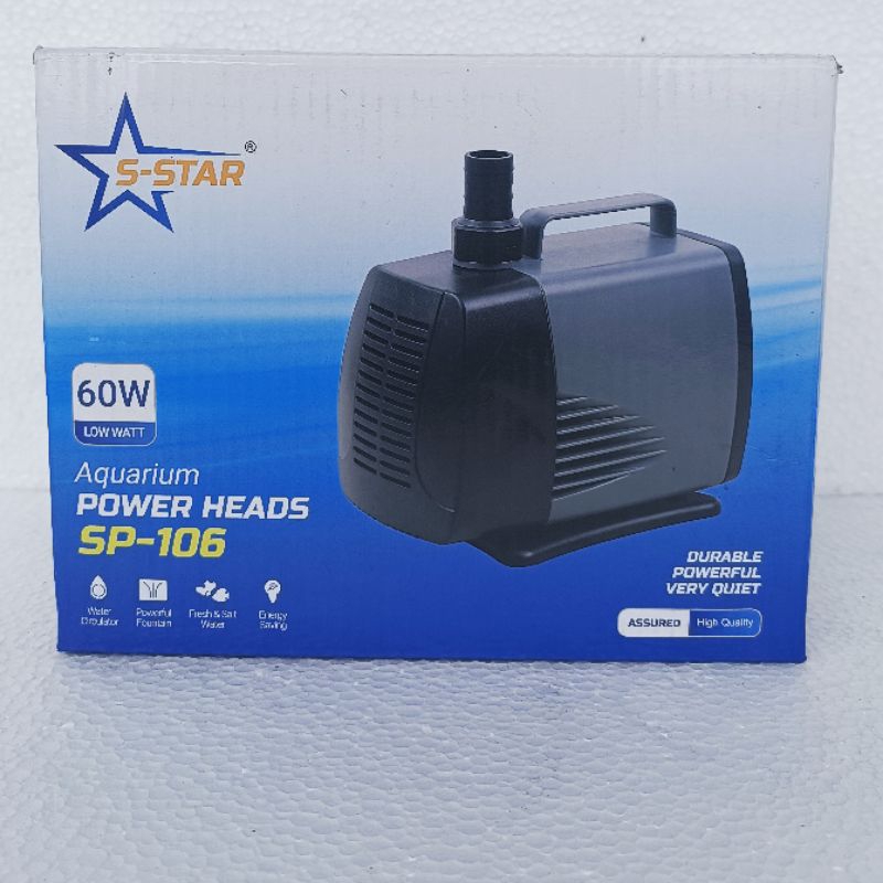 S-STAR SP 106 SEA STAR 5000 LPH liter per jam mesin pompa celup kolam aquarium ph submersible waterpump akuarium water pump filter celup