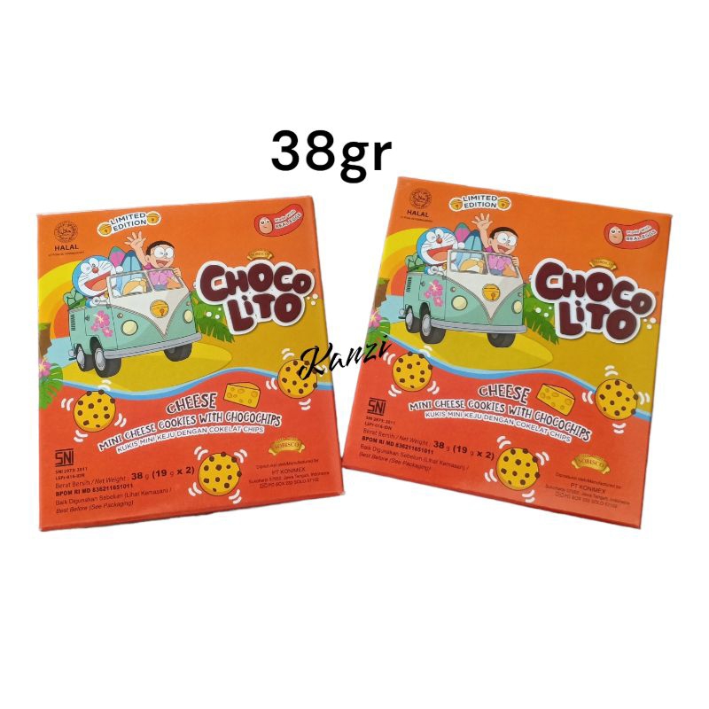 chocolito cheese kemasan box 38gr | mini cookies with chocochips