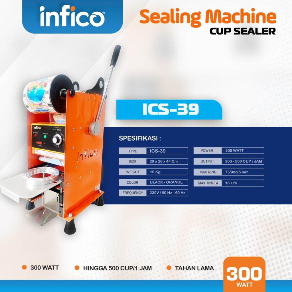 INFICO CUP SEALER C39 / MESIN SEAL GELAS PLASTIK PRESS