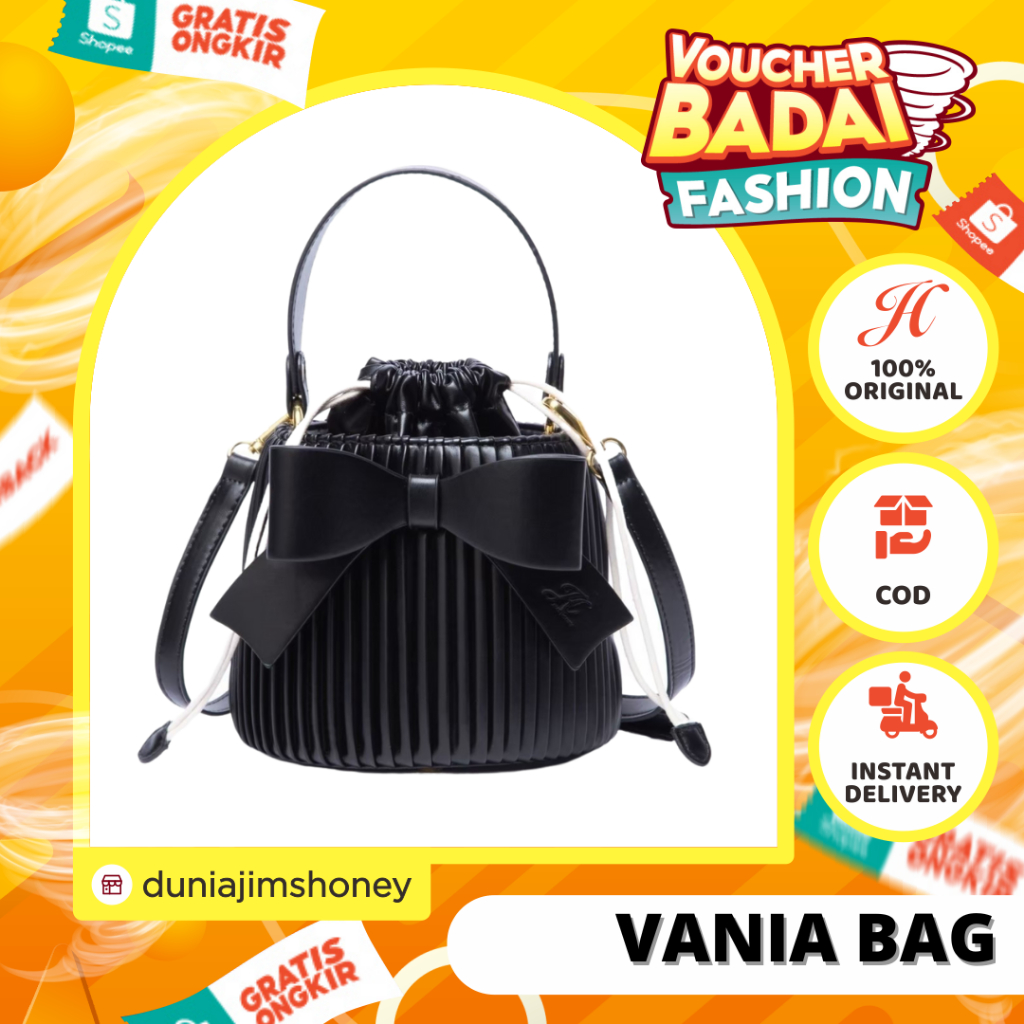 Jims Honey Vania Bag Tas Wanita Korea Selempang Dan Handbag Pesta JH Ori