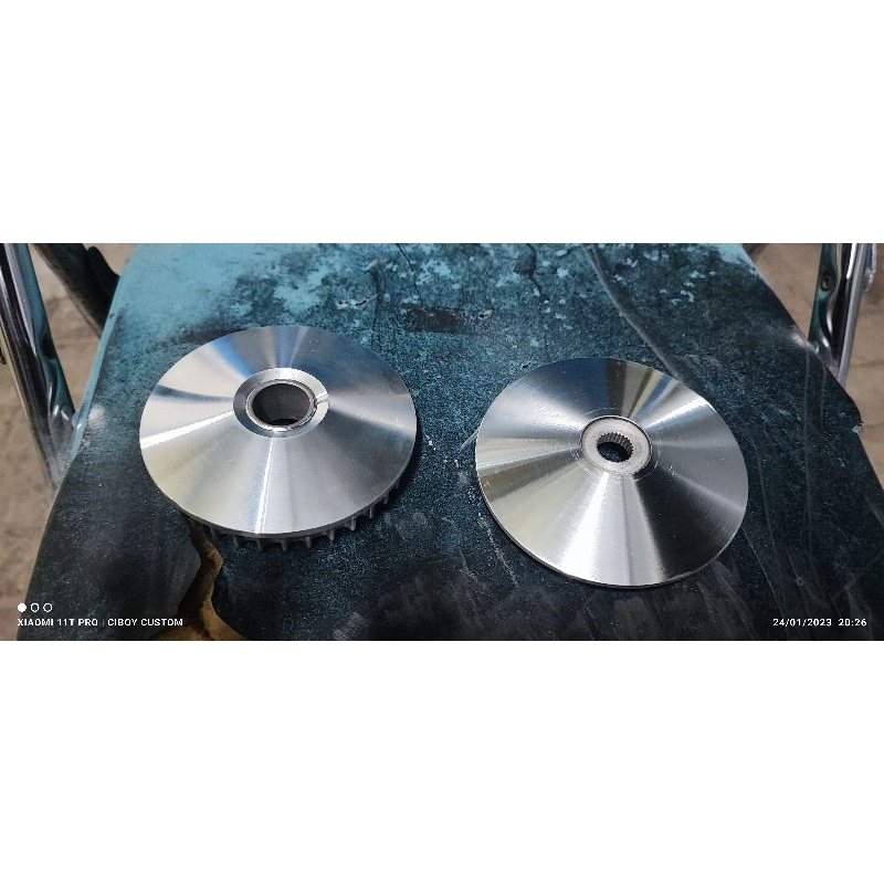 jasa bubut pully vario karbu