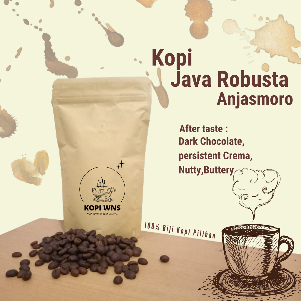 

Kopi Robusta Java Anjasmoro 500Gr Bubuk Kopi WNS