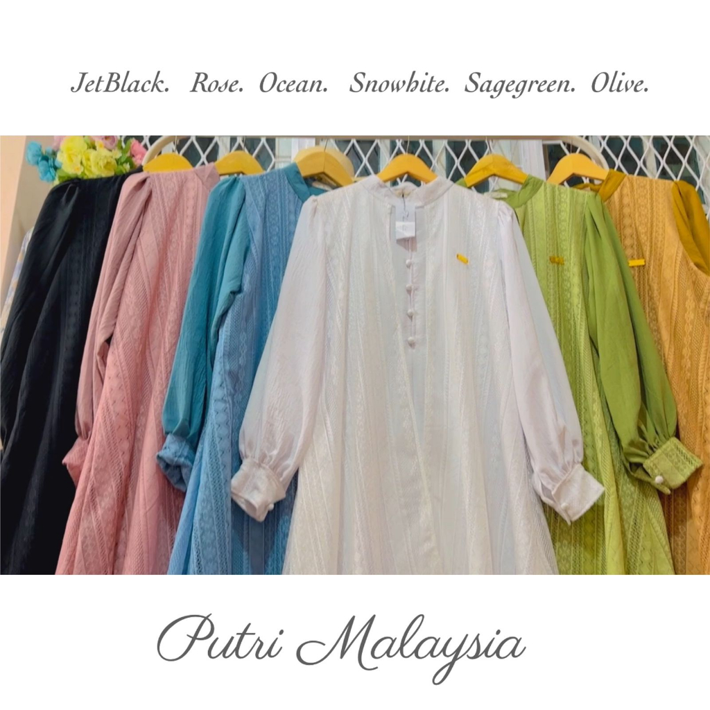 Putri Malaysia Dress Wrinkle Mix Brukat Bangkok