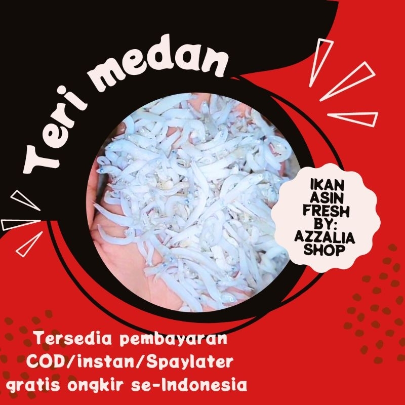 

TERI MEDAN/TERI NASI SUPER PUTIH BERSIH 100 gr Grade A