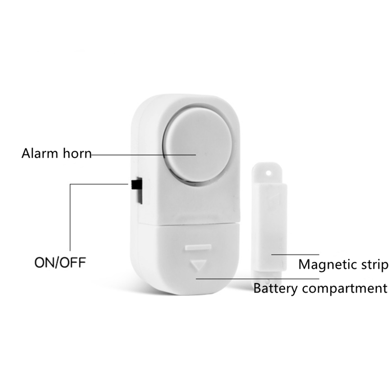 Alarm Anti Maling Pintu Jendela Magnetic Sensor 85dB - YL-323 - White