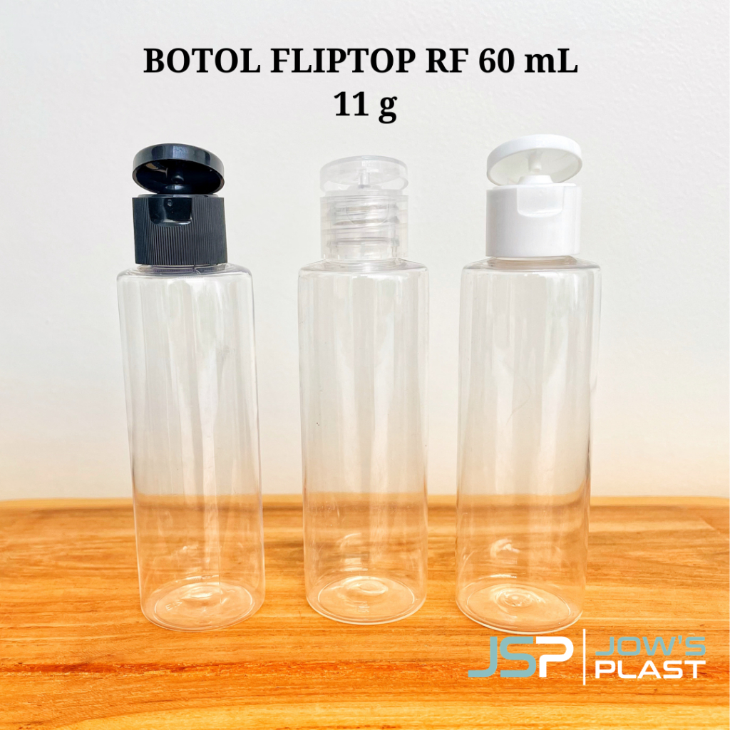 Botol Fliptop BR dan RF 60 dan 100 mL | Botol Fliptop  BR 60 mL | Botol Fliptop BR 100 mL | Botol Fliptop RF 60 mL | Botol Fliptop RF 100 mL | Botol Sabun | Botol Toner | Botol Neck 18