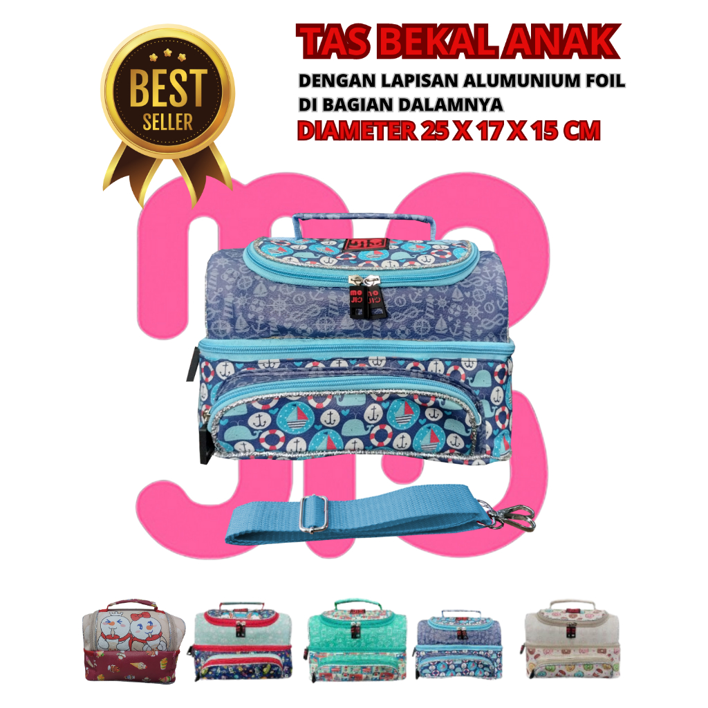 Flash Sale Tas Bekal Sekolah Anak - Lunch Bag Foil Tas Selempang - Tas Rantang Makanan - Tas Bekal Mixue - Lego