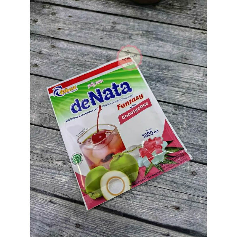 Denata Lychee Sachet 15gr / Jelly Bubuk Instan / Serbuk Jelly Rasa Leci