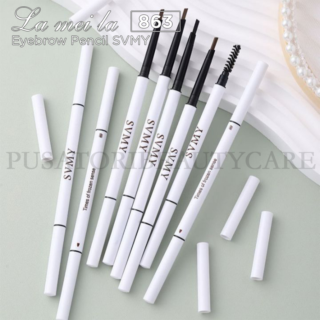 SVMY 863 Eyebrow Pencil Double Head Waterproof Pinsil Alis