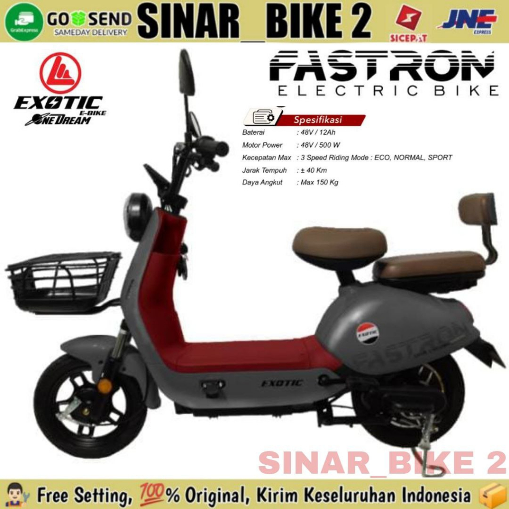 Sepeda Listrik FASTRON 500 Watt Electric E Bike By Pacific