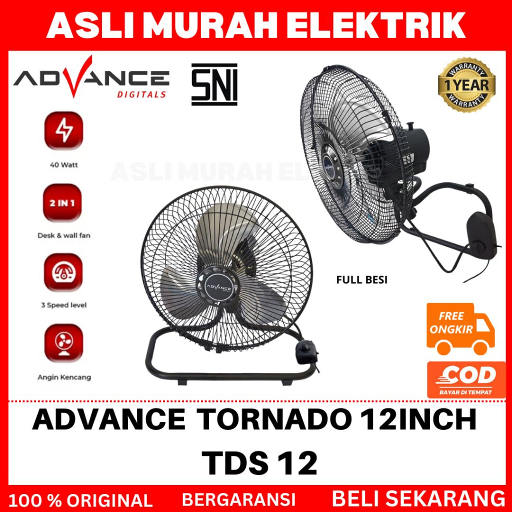 KIPAS ANGIN ADVANCE// KIPAS ANGIN MEJA ADVANCE TDS 12/10