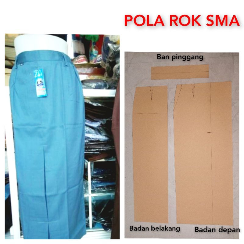 pola rok panjang SMA wiru 1