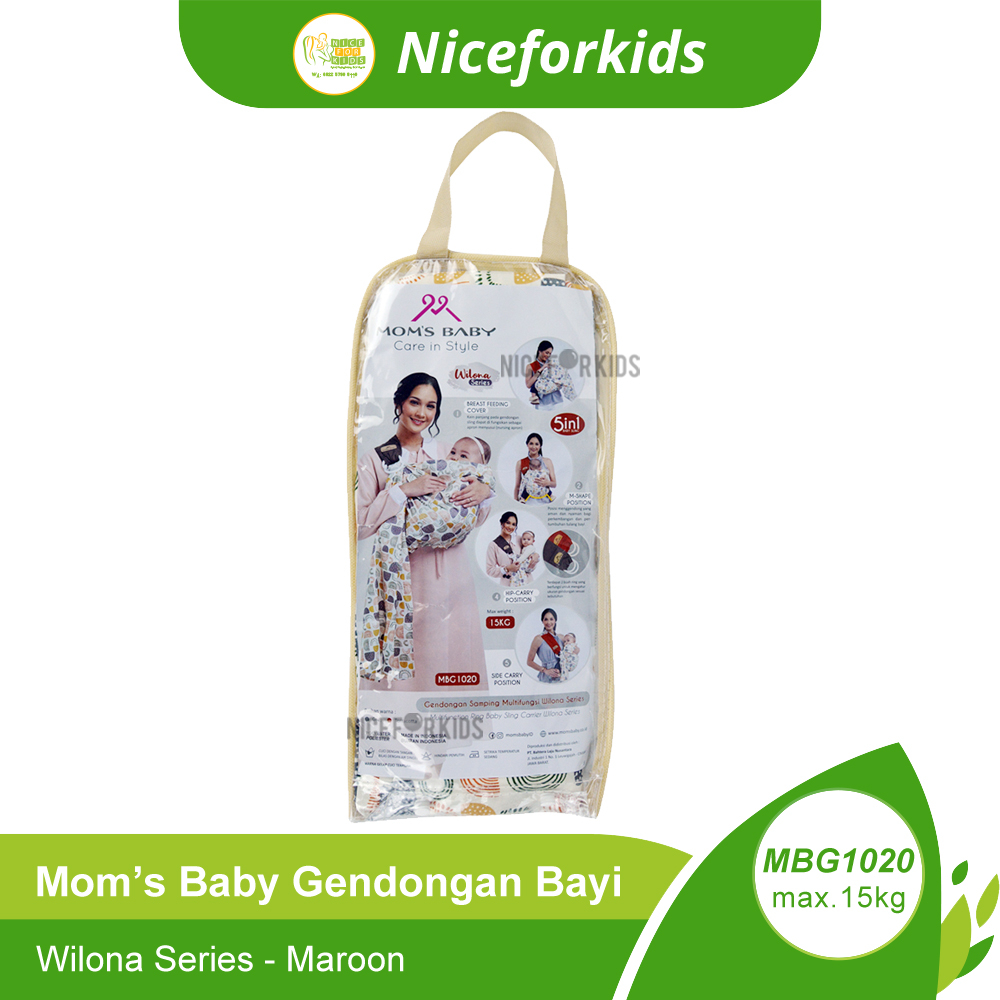 Mom's Baby Gendongan Samping 5 in 1 Aurora (MBG1023) / Wilona (MBG1020) / Gendongan Anak