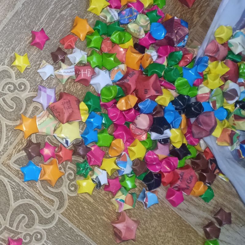 

Bintang Origami Warna Warni Isi 50 pcs