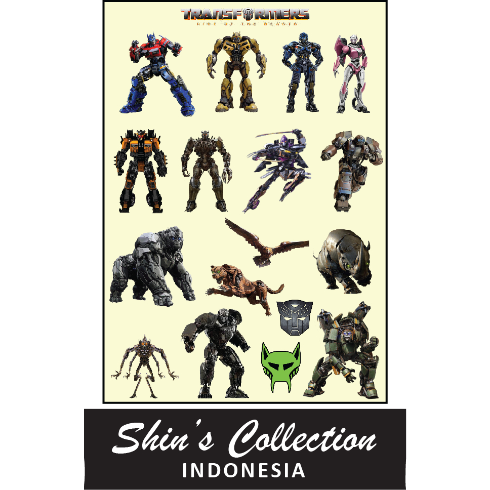 

Sticker stiker murah anti air Transformers rise of the beast 1 pc