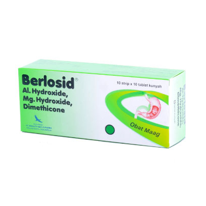 Berlosid Box 100's Tablet Berlico / Obat Maag / Obat Asam Lambung