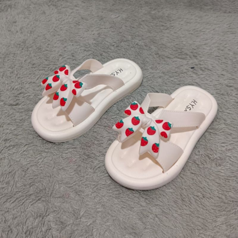 Sandal Anak Strawberry Sandal Pita Anak Perempuan Sandal Import Anak Terbaru