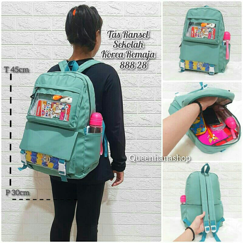 New Tas Ransel Sekolah Korea Remaja Kekinian 888-28