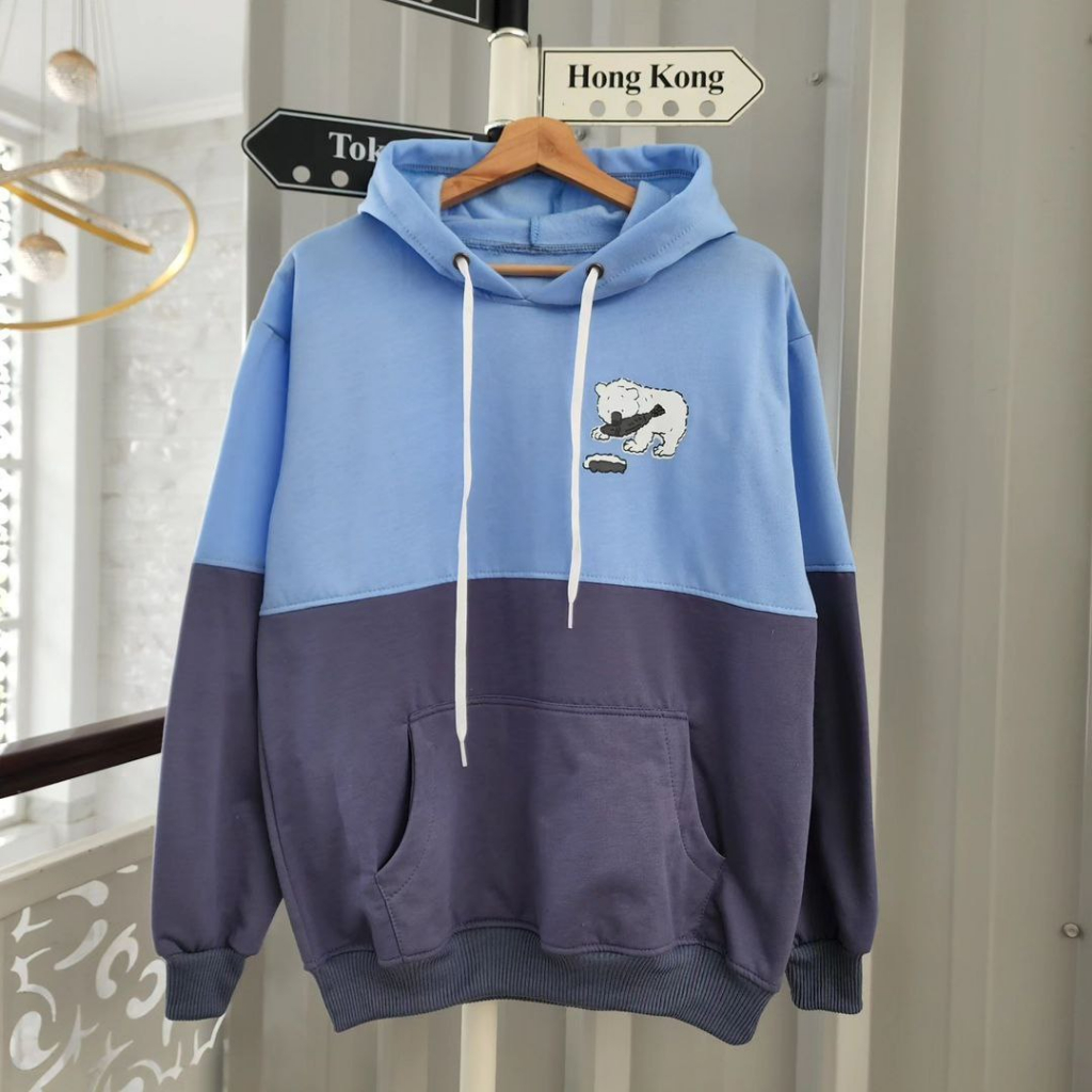 Nara.Grosir - Racobear Hodie l Hodie Unisex Terbaru