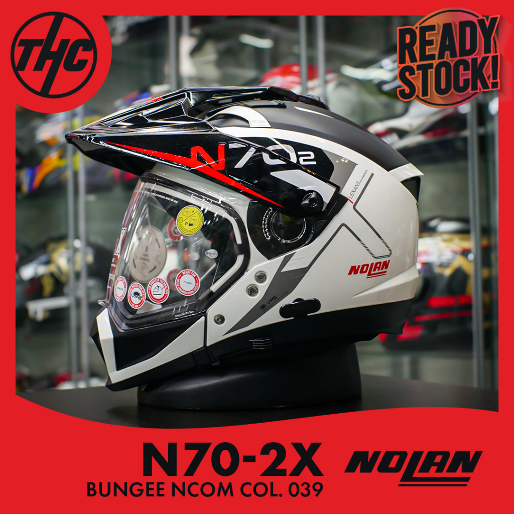 NOLAN N70-2X BUNGEE N-COM 039 CROSS MODULAR METAL WHITE N702X