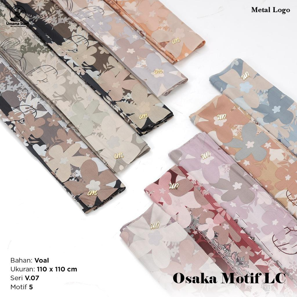 Hijab Segiempat Basic Voal Osaka Motif Kerudung Segiempat Original by Umama Termurah dan Terlaris Nayla Hija'b