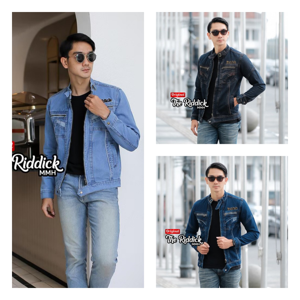 JAKET JEANS DENIM PRIA / JAKET JEANS FJ BORDIR / JAKET JEANS DENIM LOGGO /JAKET LEPIS PRIA / JAKET J