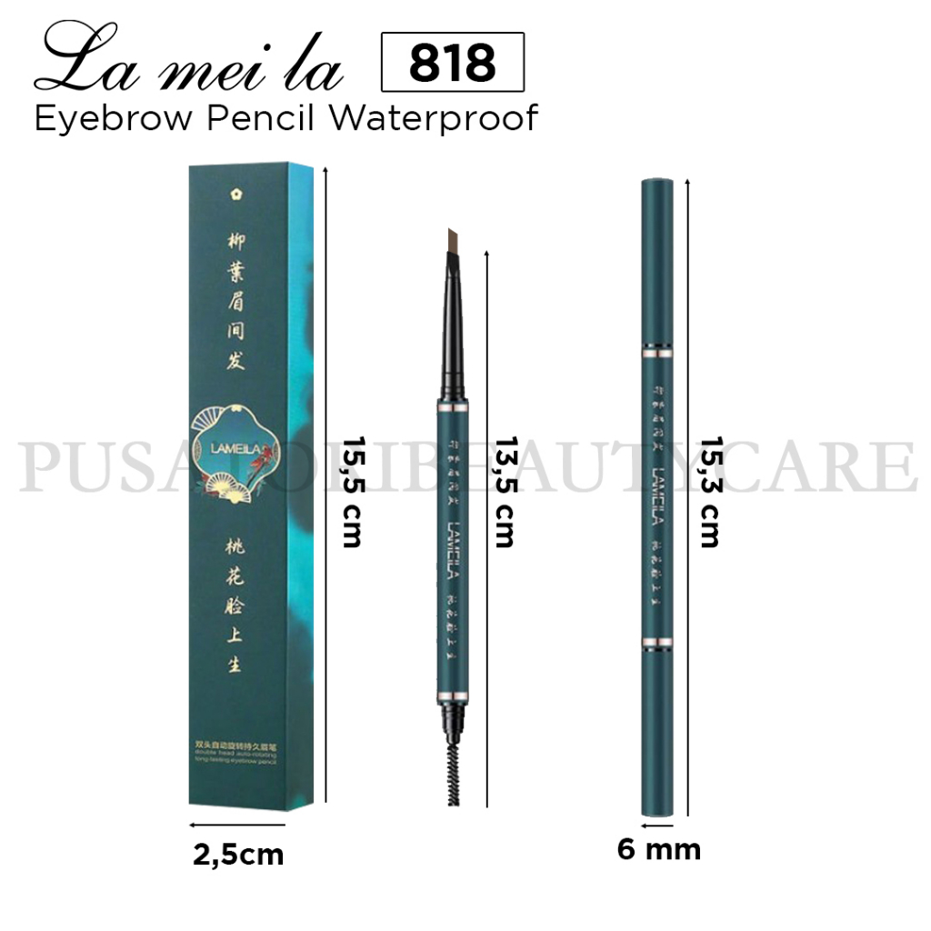 LAMEILA 818 Eyebrow Pencil Waterproof Pinsil alis Anti Air