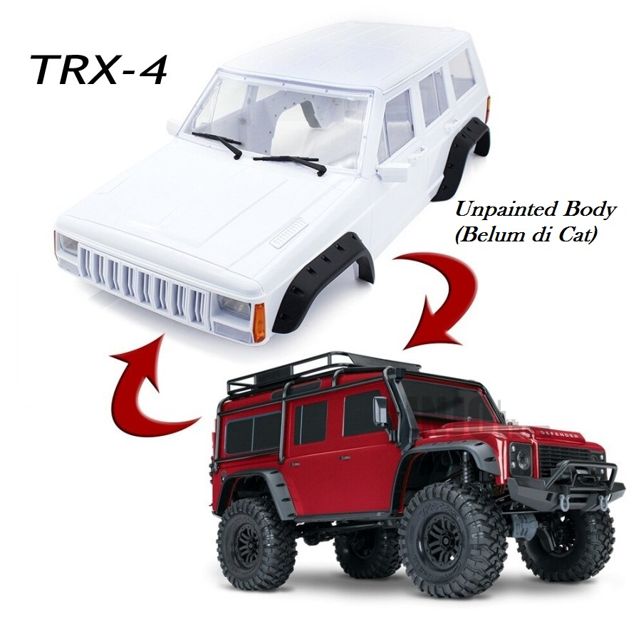 Hard Body Cherokee XJ JEEP 324mm Traxxas TRX4 TRX-4 1/10 RC Car Crawler