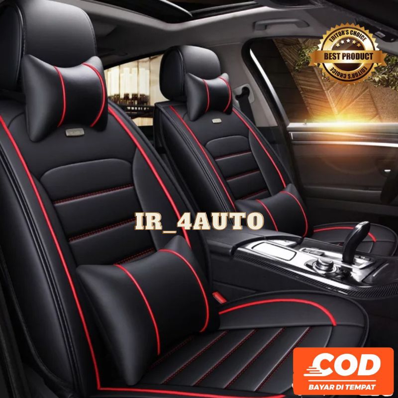 sarung jok mobil/Datsun go panca +bantal leher cover stir