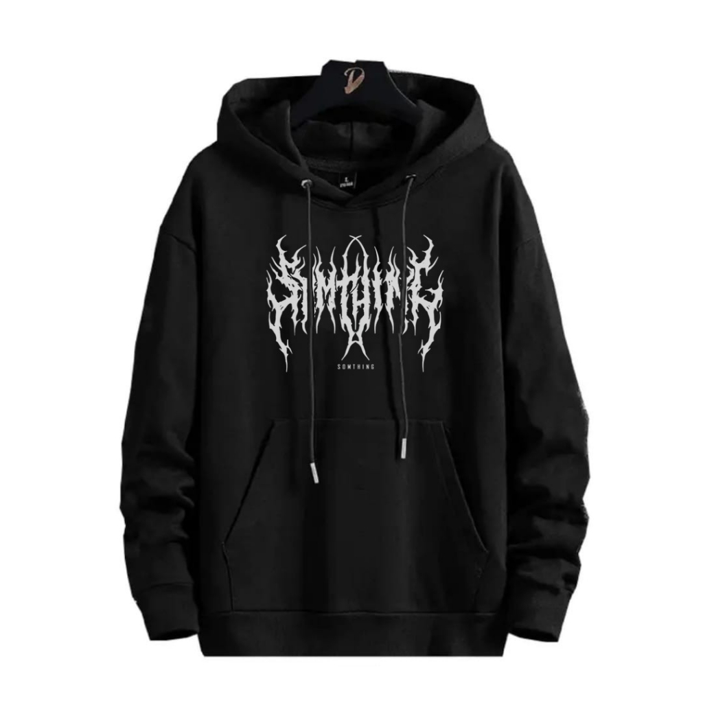 SWEATER HOODIE PRIA METAL MOTIF SOMTHINK|KUALITAS DISTRO PREMIUM QUALITY