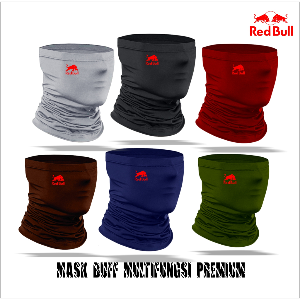 Mask Buff Bandana Multifungsi Pengendara Sepeda Motor Red Bull