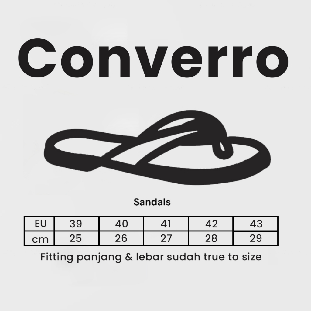 Termurah Sandal Jepit Converro Sendal Spons Pria Casual Sandal Distro Kekinian