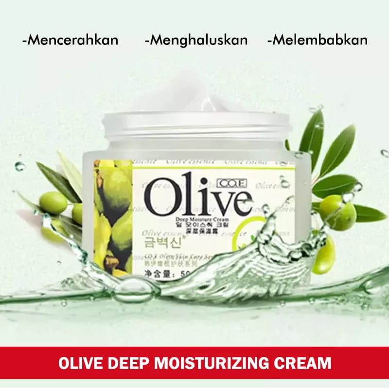 GRATIS ONGKIR COD MEDAN TERMURAH OLIVE CO. E DEEP MOUISTURE CREAM MENCERAHKAN/MELEMBABKAN KULIT