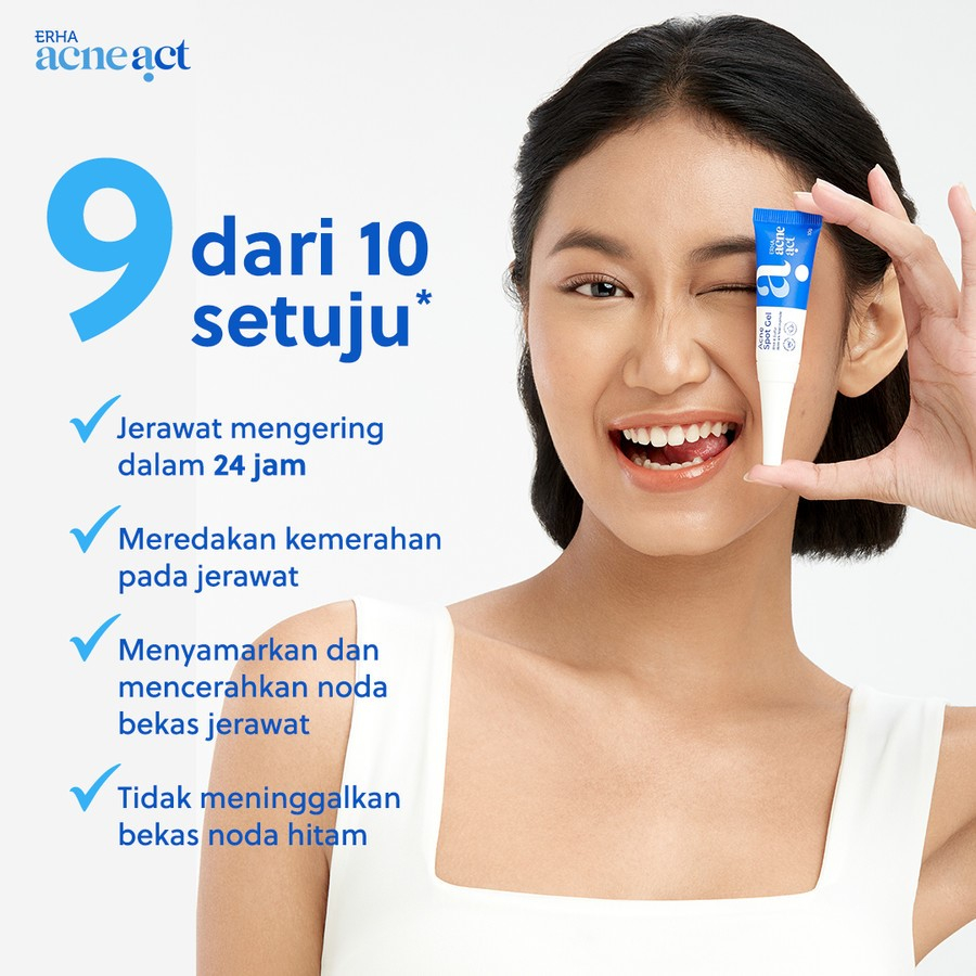 ERHA Acne Spot Gel 2 Pcs - Obat Totol Jerawat Ampuh - Teruji Klinis