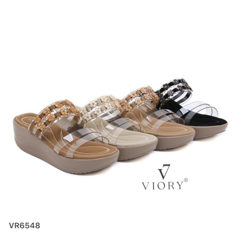 VIORY Wedges Sandal Double Starps Shoes #VR6548 ORIGINAL