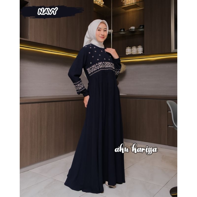 DZIFA DRESS ORI AKU KARISSA TERBARU GAMIS BORDIR CANTIK MODERN KEKINIAN OOTD STYLE KONDANGAN VIRAL