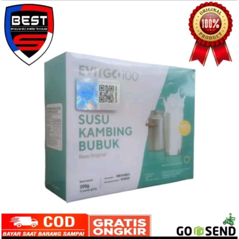 

SUSU KAMBING EVITGO 100 ORIGINAL 1BOX ISI 10 sachet @20g