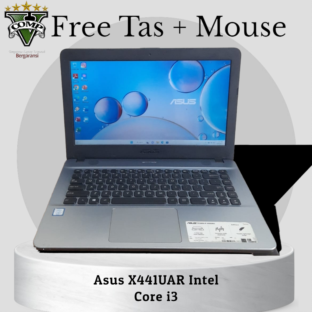 Laptop Asus X441UAR, Core i3-7020U, Ram 4Gb, HDD 1TB, Windows 10