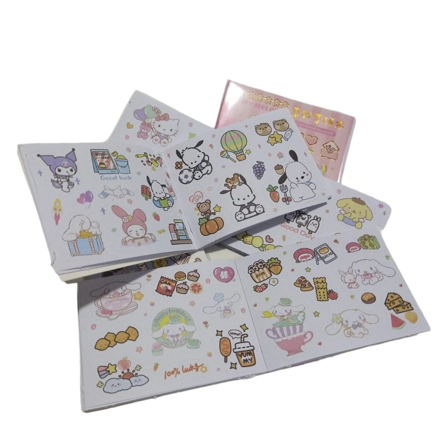 Stiker Buku Lucu Isi 20 Lembar Buku Stiker Hias Karakter Lucu