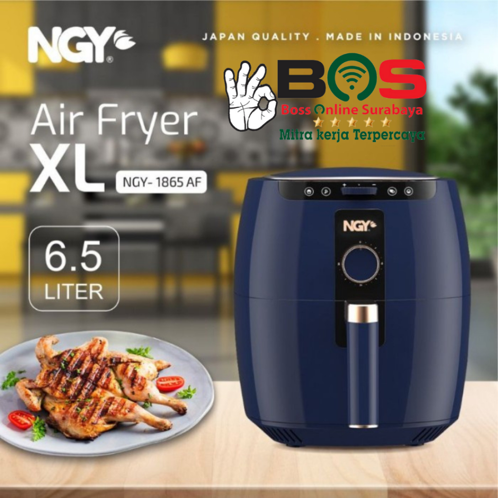 Air Fryer Jumbo Nagoya NGY-1865 AF 6,5 L Penggorengan Tanpa Minyak