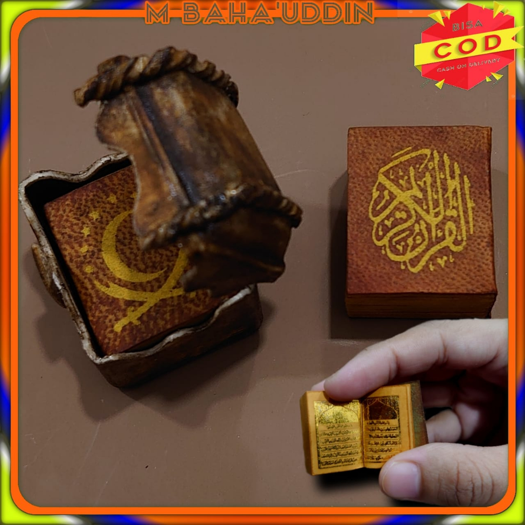 (Bisa COD) setambul alqur'an tinta emas, wadah antik