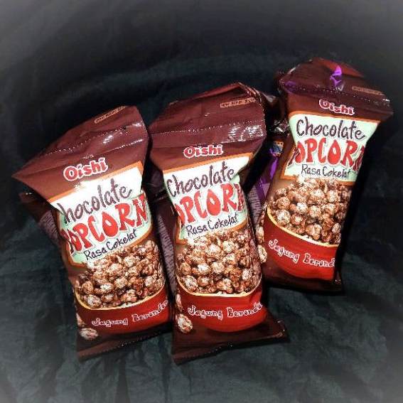 

Popcorn Oishi Chocolate Taste 20g isi 10 pcs
