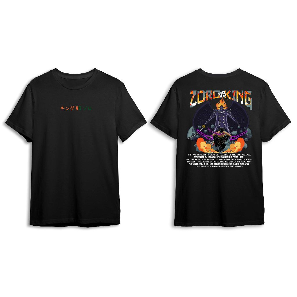 KAOS ANIME ONE PIECE BATTLE ZORO VS KING