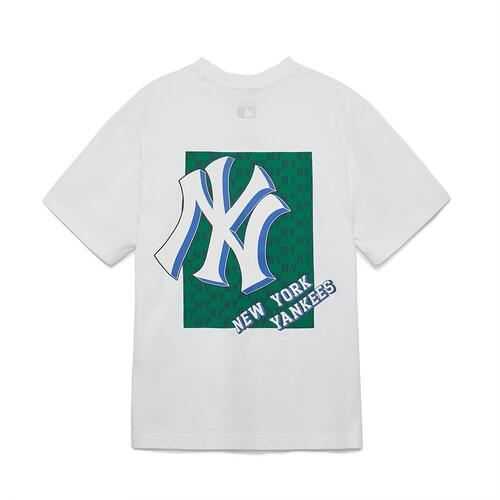 MLB NY Yankess Monotive Overfit Tee White