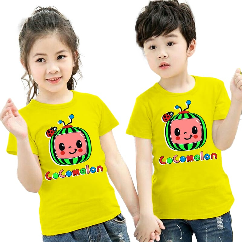 kaos anak anak motif cocomelon atasan