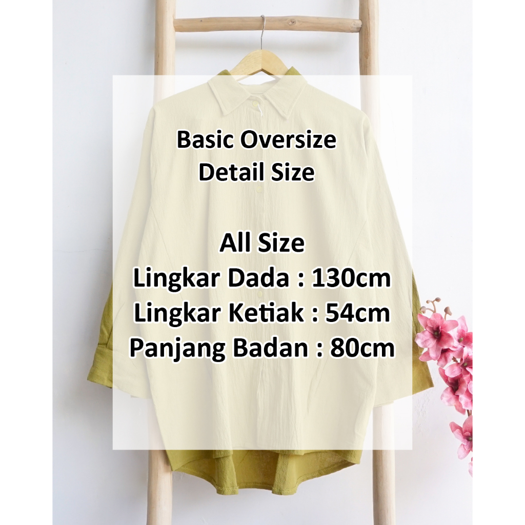 ADEEVA Basic Kemeja Oversize Jumbo